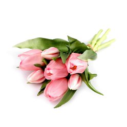 Umělá kytice tulipán růžový 29 cm