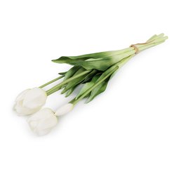 Umělá kytice tulipán bílý