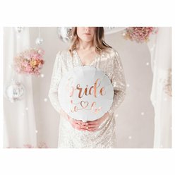 Fóliový balónek “Bride To Be” BÍLÝ, 45 cm
