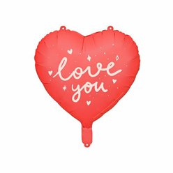 Fóliový balónek Srdce ''LOVE YOU'', 45 cm, mix
