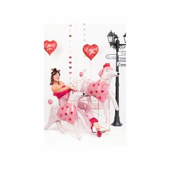 Fóliový balónek Srdce ''LOVE YOU'', 45 cm, mix