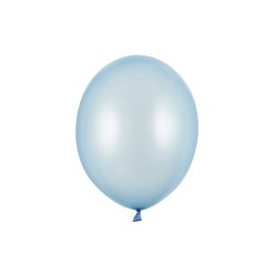 Balónek s perletí modrý světlý 10 ks