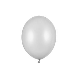 Balónek s perletí stříbrný 10 ks