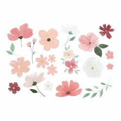 Tetování pudrové květy