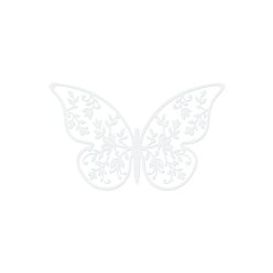 Motýl papírový 8 cm / 10 ks