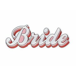 Nažehlovačka Bride růžovo-bílá